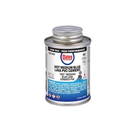 Oatey Oatey Blue Cement For PVC 4 oz 32160V